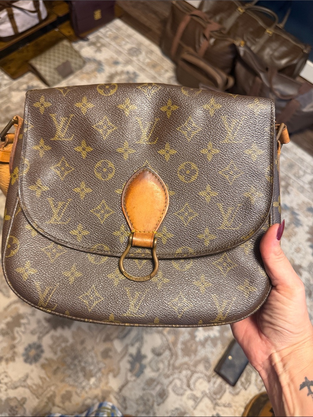 myfabcloset23 Louis Vuitton Monogram Canvas Brown and Tan Crossbody Bag